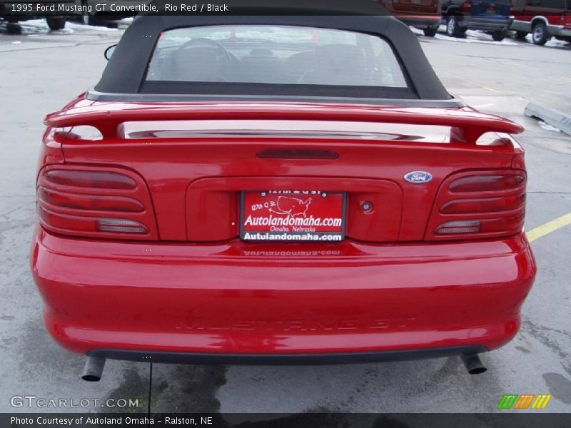 Rio Red / Black 1995 Ford Mustang GT Convertible