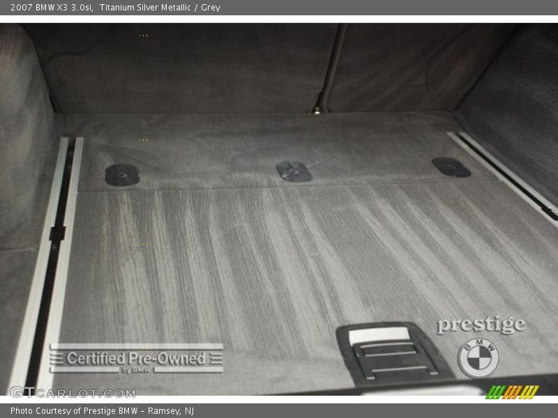 Titanium Silver Metallic / Grey 2007 BMW X3 3.0si