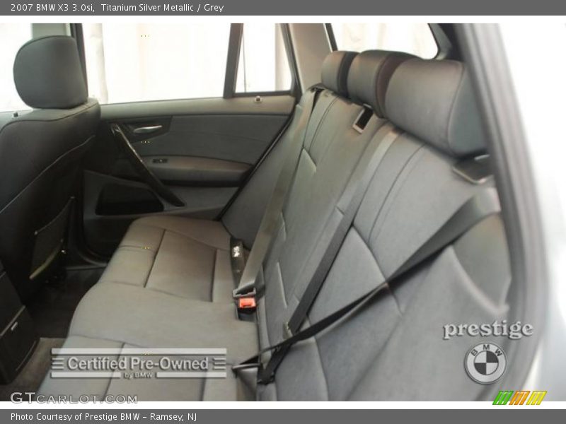 Titanium Silver Metallic / Grey 2007 BMW X3 3.0si