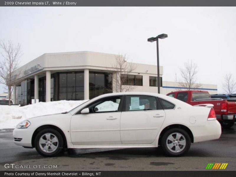 White / Ebony 2009 Chevrolet Impala LT