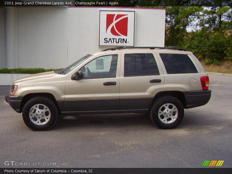 Champagne Pearl / Agate 2001 Jeep Grand Cherokee Laredo 4x4
