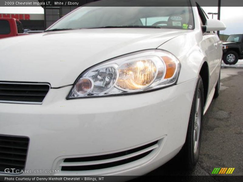 White / Ebony 2009 Chevrolet Impala LT