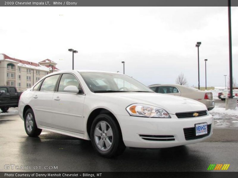 White / Ebony 2009 Chevrolet Impala LT