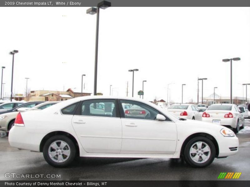 White / Ebony 2009 Chevrolet Impala LT