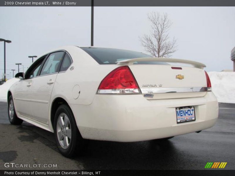 White / Ebony 2009 Chevrolet Impala LT