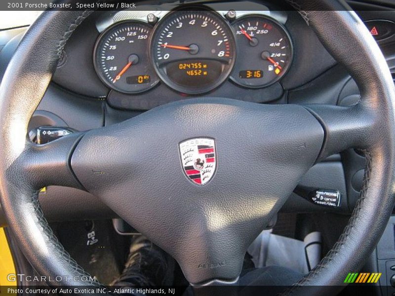 Speed Yellow / Black 2001 Porsche Boxster