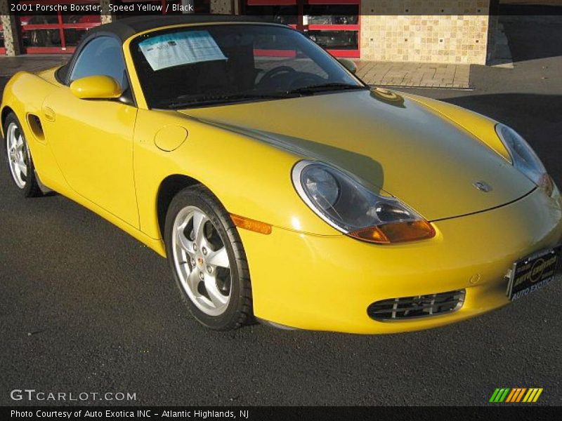 Speed Yellow / Black 2001 Porsche Boxster