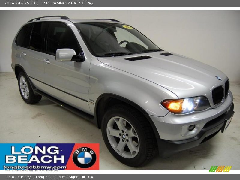 Titanium Silver Metallic / Grey 2004 BMW X5 3.0i