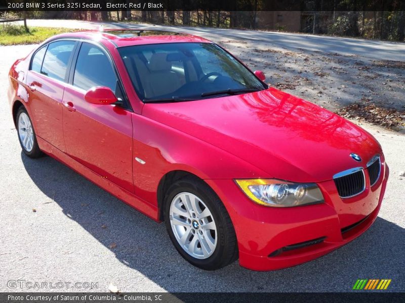 Electric Red / Black 2006 BMW 3 Series 325i Sedan