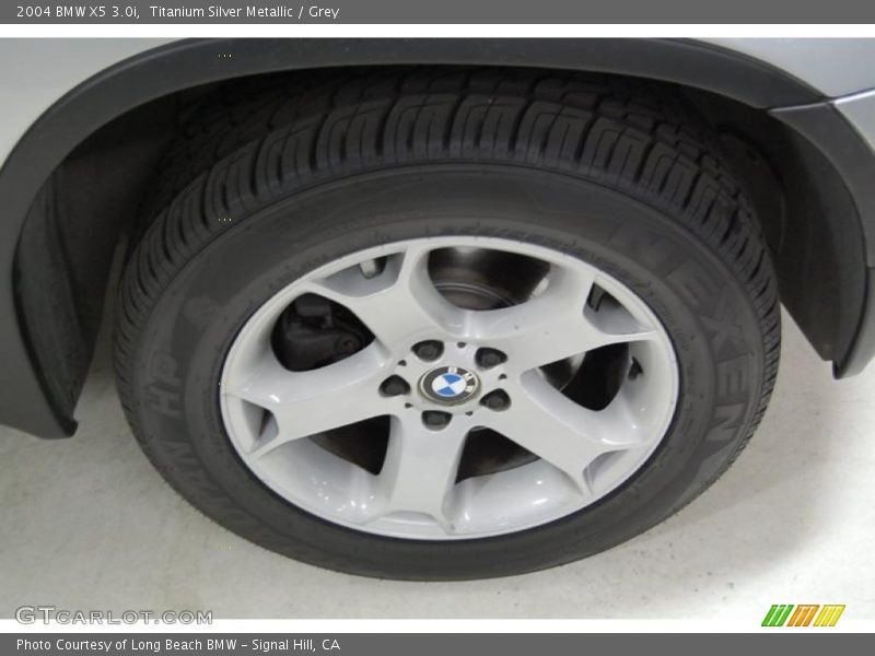 Titanium Silver Metallic / Grey 2004 BMW X5 3.0i