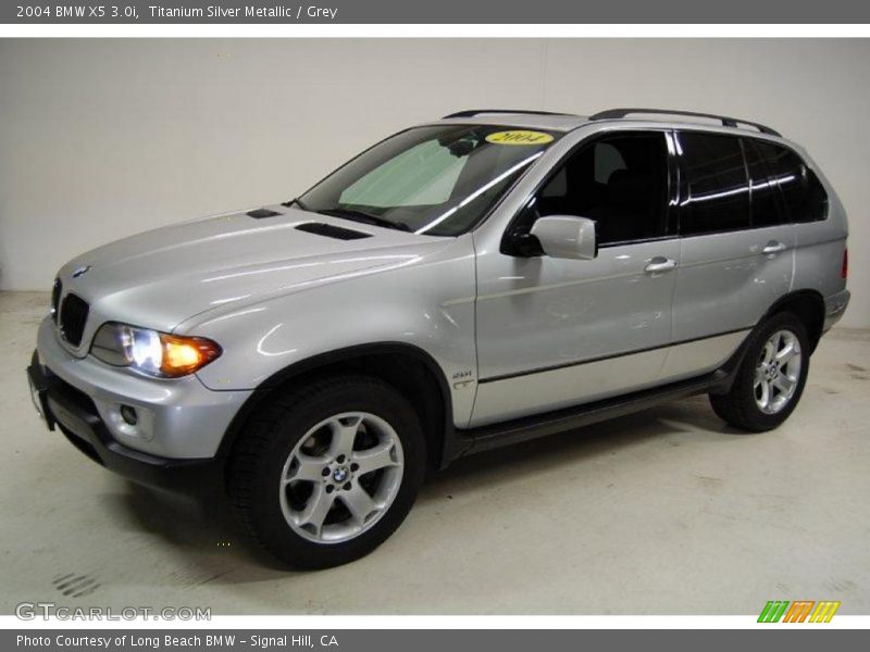 Titanium Silver Metallic / Grey 2004 BMW X5 3.0i