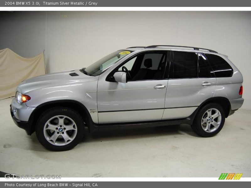 Titanium Silver Metallic / Grey 2004 BMW X5 3.0i