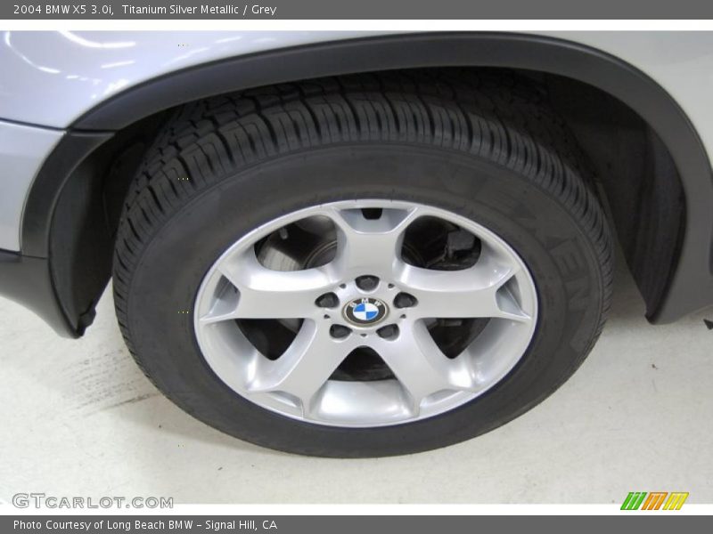 Titanium Silver Metallic / Grey 2004 BMW X5 3.0i