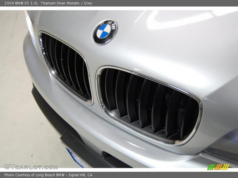 Titanium Silver Metallic / Grey 2004 BMW X5 3.0i