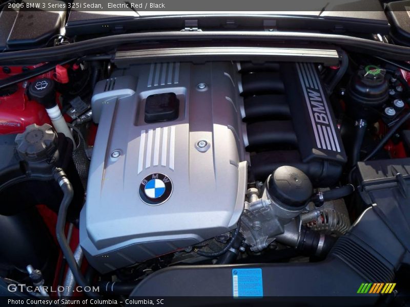 Electric Red / Black 2006 BMW 3 Series 325i Sedan