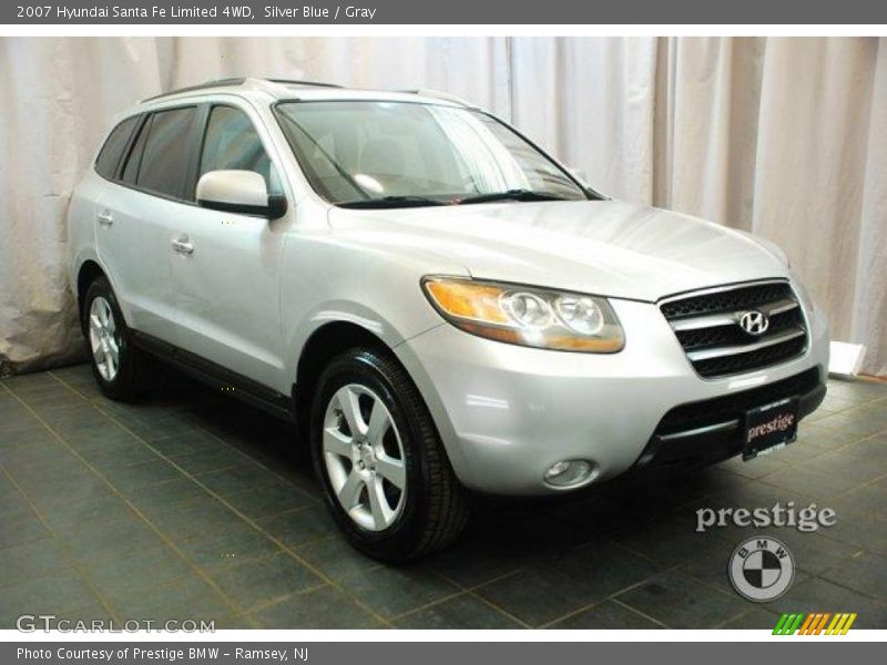 Silver Blue / Gray 2007 Hyundai Santa Fe Limited 4WD
