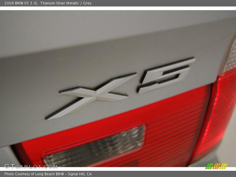 Titanium Silver Metallic / Grey 2004 BMW X5 3.0i