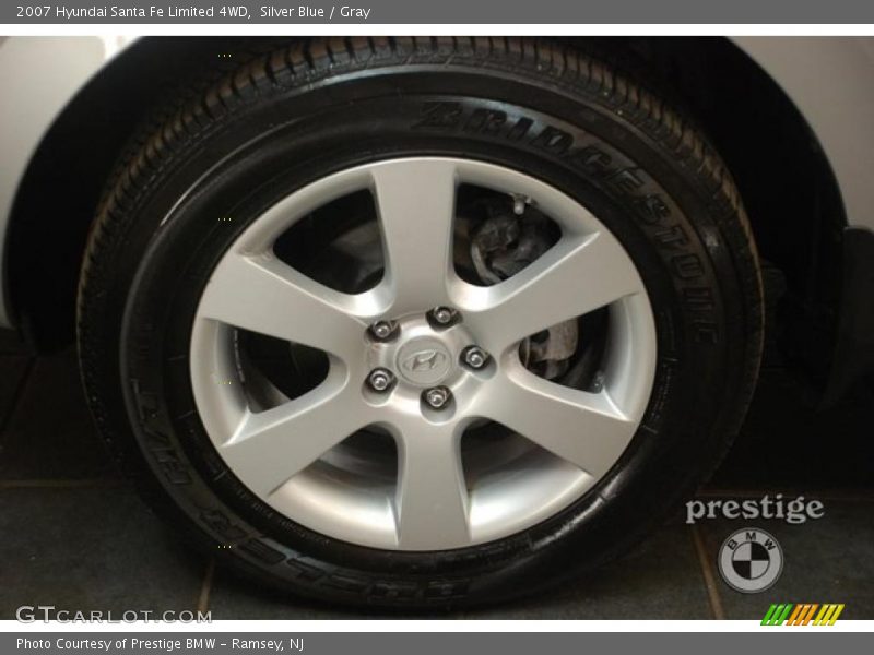 Silver Blue / Gray 2007 Hyundai Santa Fe Limited 4WD