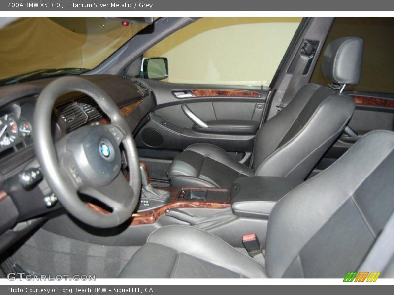 Titanium Silver Metallic / Grey 2004 BMW X5 3.0i