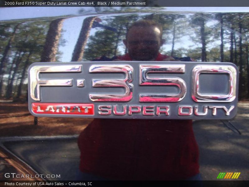 Black / Medium Parchment 2000 Ford F350 Super Duty Lariat Crew Cab 4x4