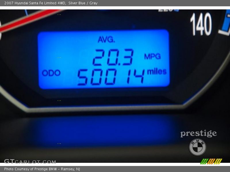 Silver Blue / Gray 2007 Hyundai Santa Fe Limited 4WD