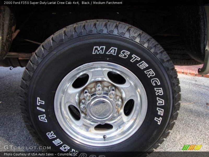 Black / Medium Parchment 2000 Ford F350 Super Duty Lariat Crew Cab 4x4