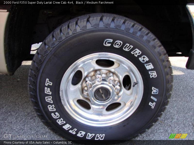 Black / Medium Parchment 2000 Ford F350 Super Duty Lariat Crew Cab 4x4