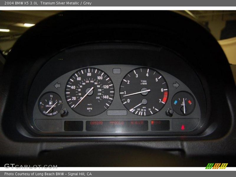 Titanium Silver Metallic / Grey 2004 BMW X5 3.0i