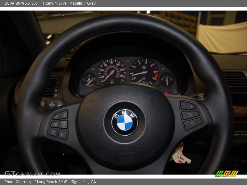 Titanium Silver Metallic / Grey 2004 BMW X5 3.0i