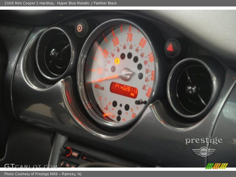 Hyper Blue Metallic / Panther Black 2006 Mini Cooper S Hardtop
