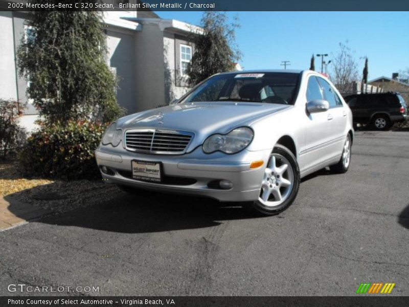 Brilliant Silver Metallic / Charcoal 2002 Mercedes-Benz C 320 Sedan