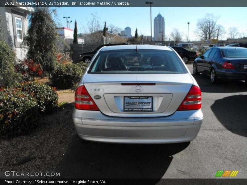 Brilliant Silver Metallic / Charcoal 2002 Mercedes-Benz C 320 Sedan
