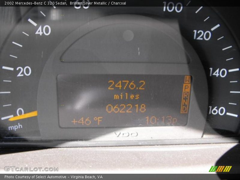 Brilliant Silver Metallic / Charcoal 2002 Mercedes-Benz C 320 Sedan