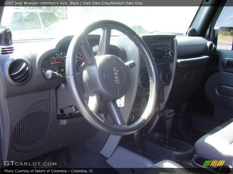 Black / Dark Slate Gray/Medium Slate Gray 2007 Jeep Wrangler Unlimited X 4x4