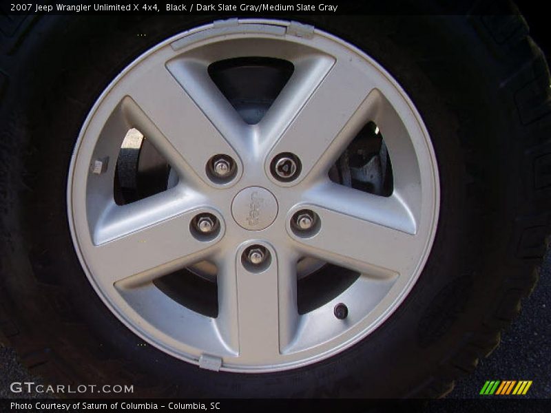 Black / Dark Slate Gray/Medium Slate Gray 2007 Jeep Wrangler Unlimited X 4x4