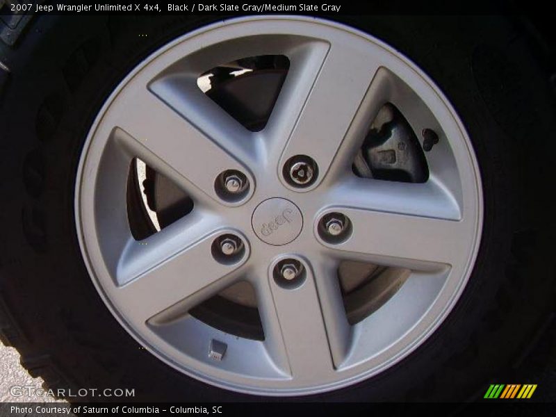 Black / Dark Slate Gray/Medium Slate Gray 2007 Jeep Wrangler Unlimited X 4x4