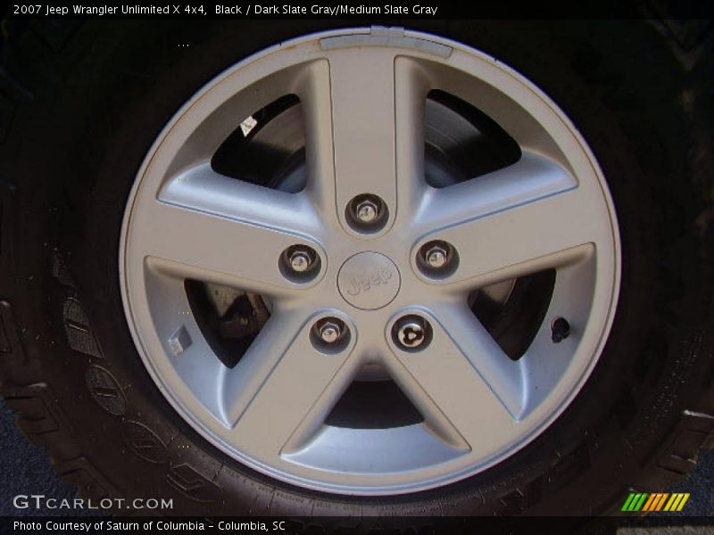 Black / Dark Slate Gray/Medium Slate Gray 2007 Jeep Wrangler Unlimited X 4x4