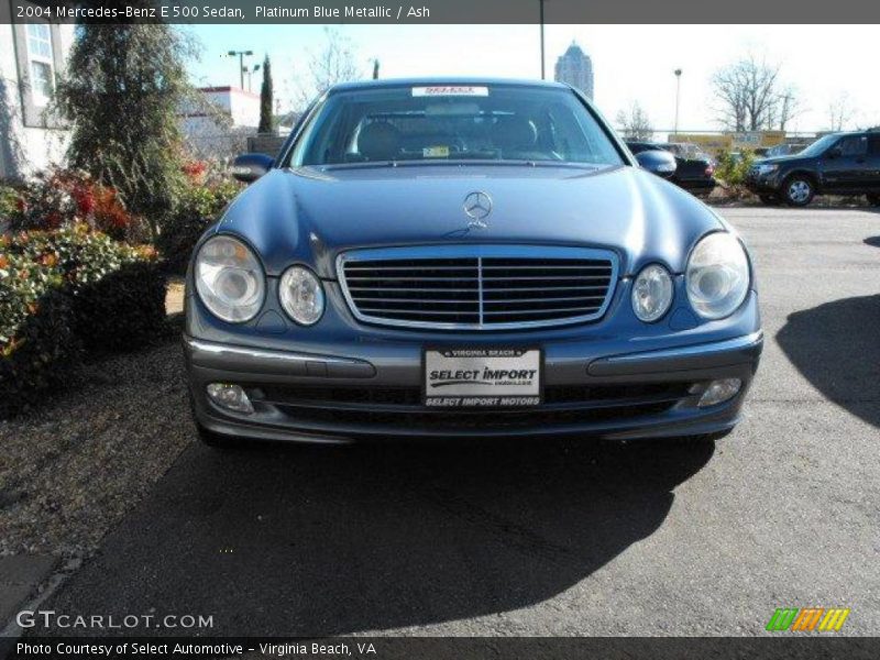 Platinum Blue Metallic / Ash 2004 Mercedes-Benz E 500 Sedan