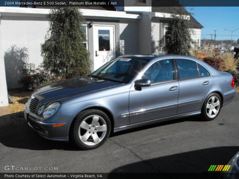 Platinum Blue Metallic / Ash 2004 Mercedes-Benz E 500 Sedan