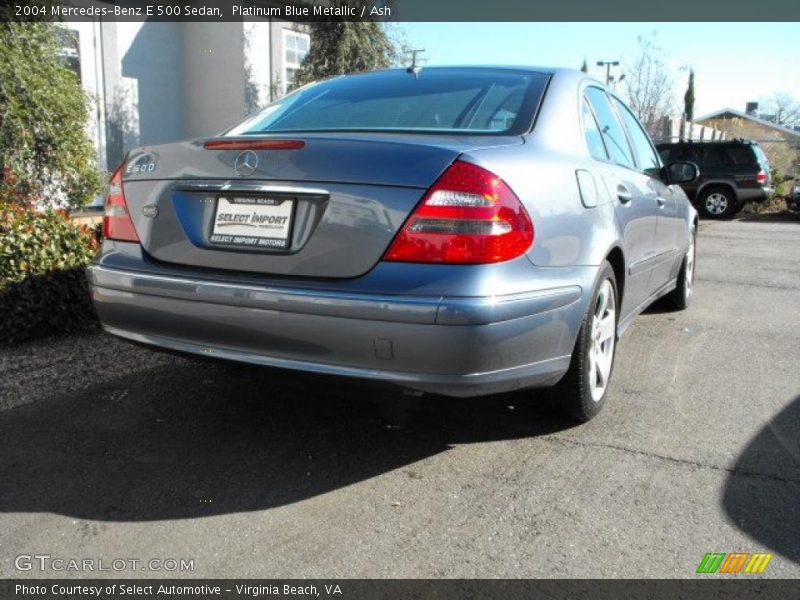 Platinum Blue Metallic / Ash 2004 Mercedes-Benz E 500 Sedan