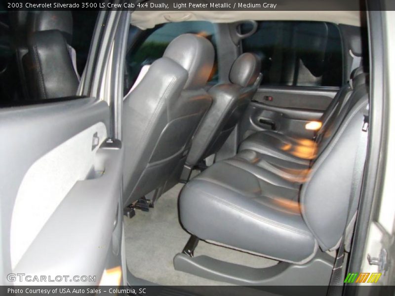 Light Pewter Metallic / Medium Gray 2003 Chevrolet Silverado 3500 LS Crew Cab 4x4 Dually