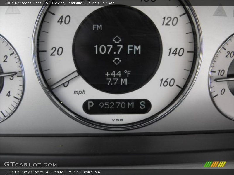 Platinum Blue Metallic / Ash 2004 Mercedes-Benz E 500 Sedan