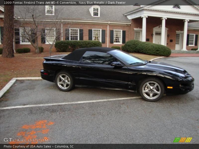 Navy Blue Metallic / Dark Pewter 1999 Pontiac Firebird Trans Am WS-6 Convertible