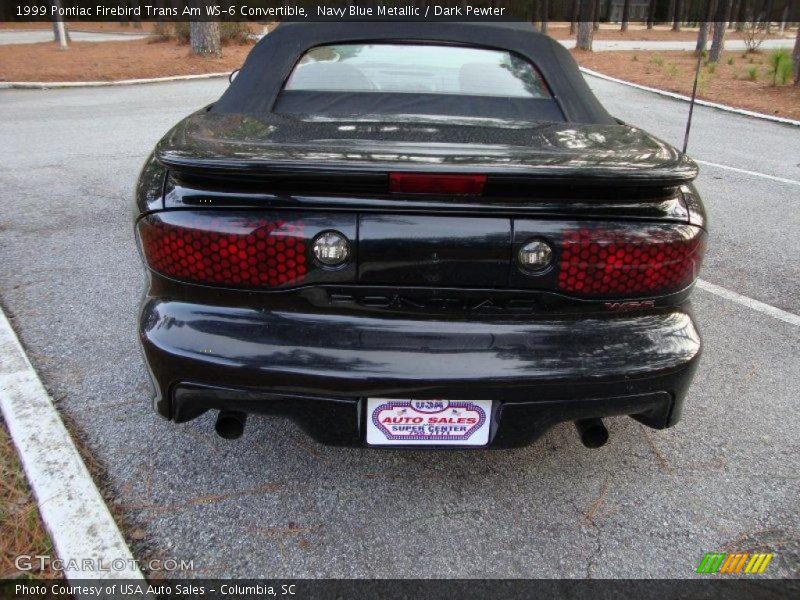 Navy Blue Metallic / Dark Pewter 1999 Pontiac Firebird Trans Am WS-6 Convertible