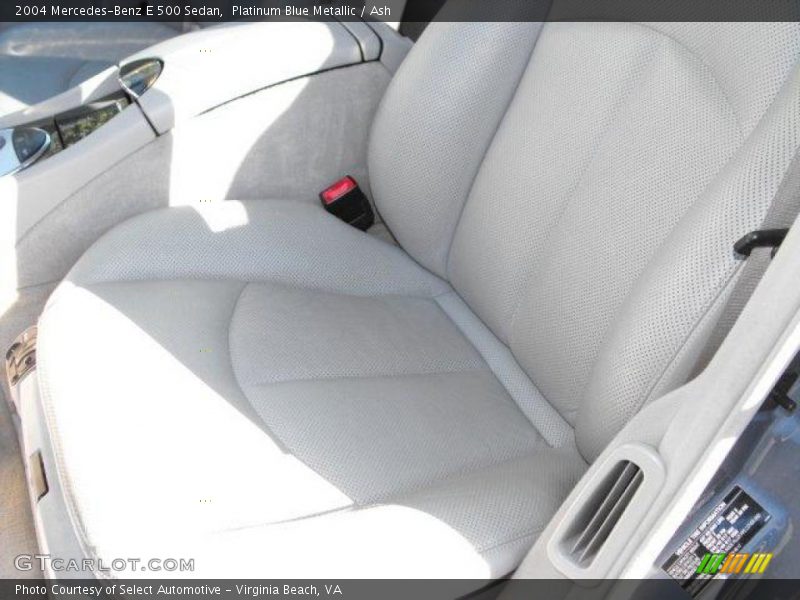 Platinum Blue Metallic / Ash 2004 Mercedes-Benz E 500 Sedan