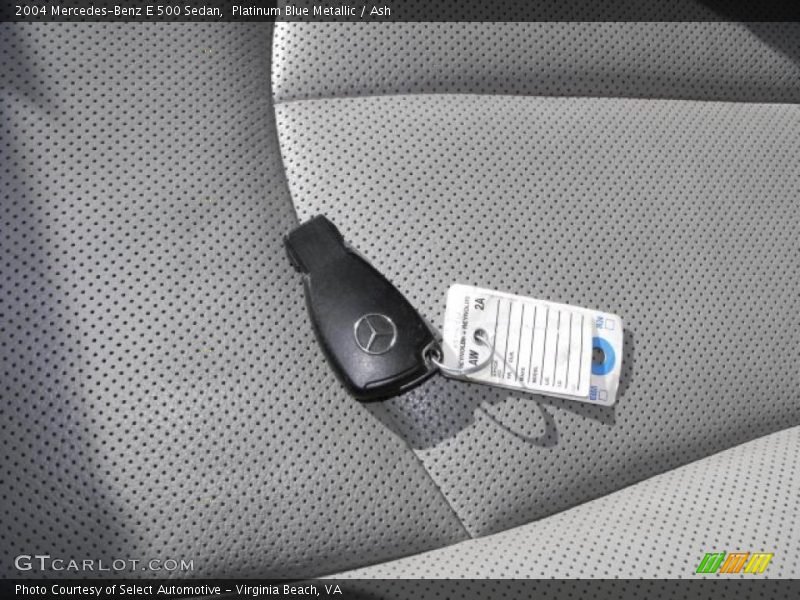 Platinum Blue Metallic / Ash 2004 Mercedes-Benz E 500 Sedan