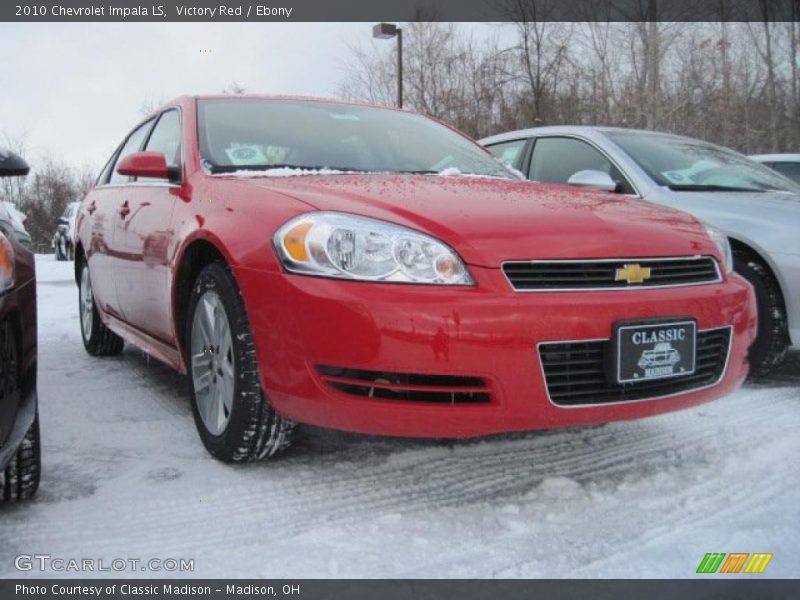 Victory Red / Ebony 2010 Chevrolet Impala LS