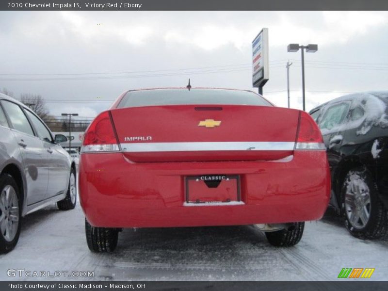 Victory Red / Ebony 2010 Chevrolet Impala LS
