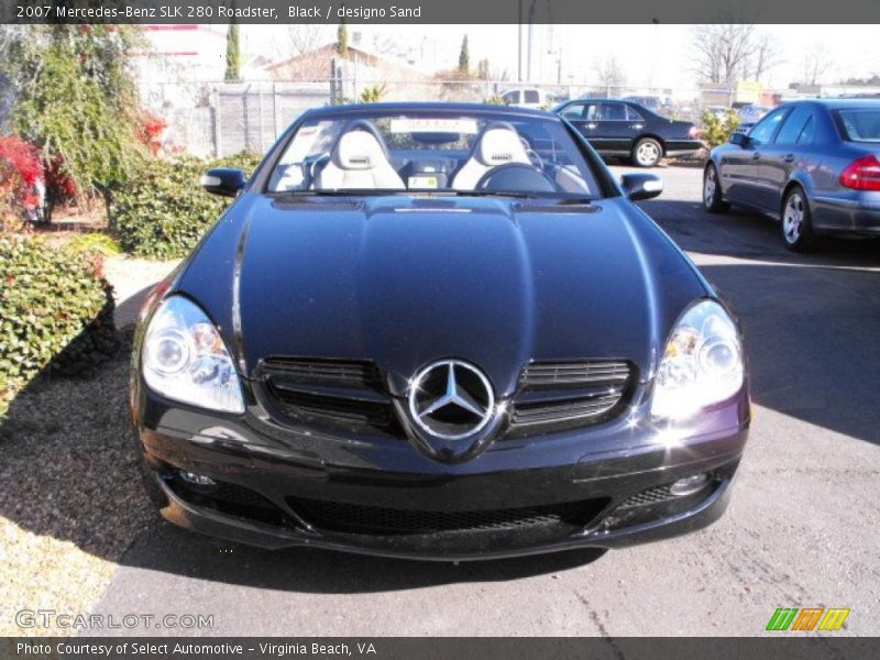 Black / designo Sand 2007 Mercedes-Benz SLK 280 Roadster