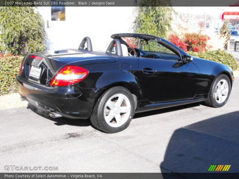 Black / designo Sand 2007 Mercedes-Benz SLK 280 Roadster